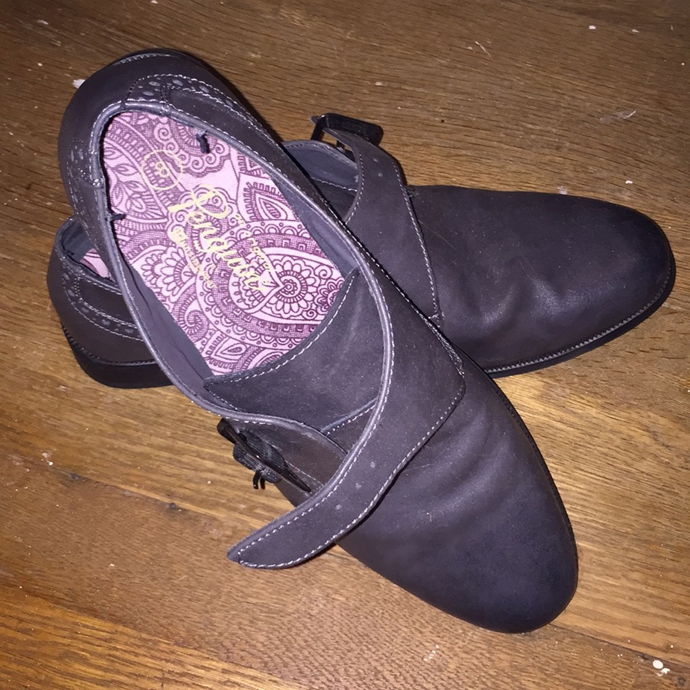Penguin monk strap dress shoes